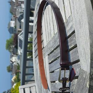 New, Vintage Coach Polished Leather Dress Belt, USA